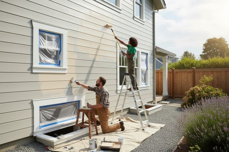Local Home Exterior Painting pros at work